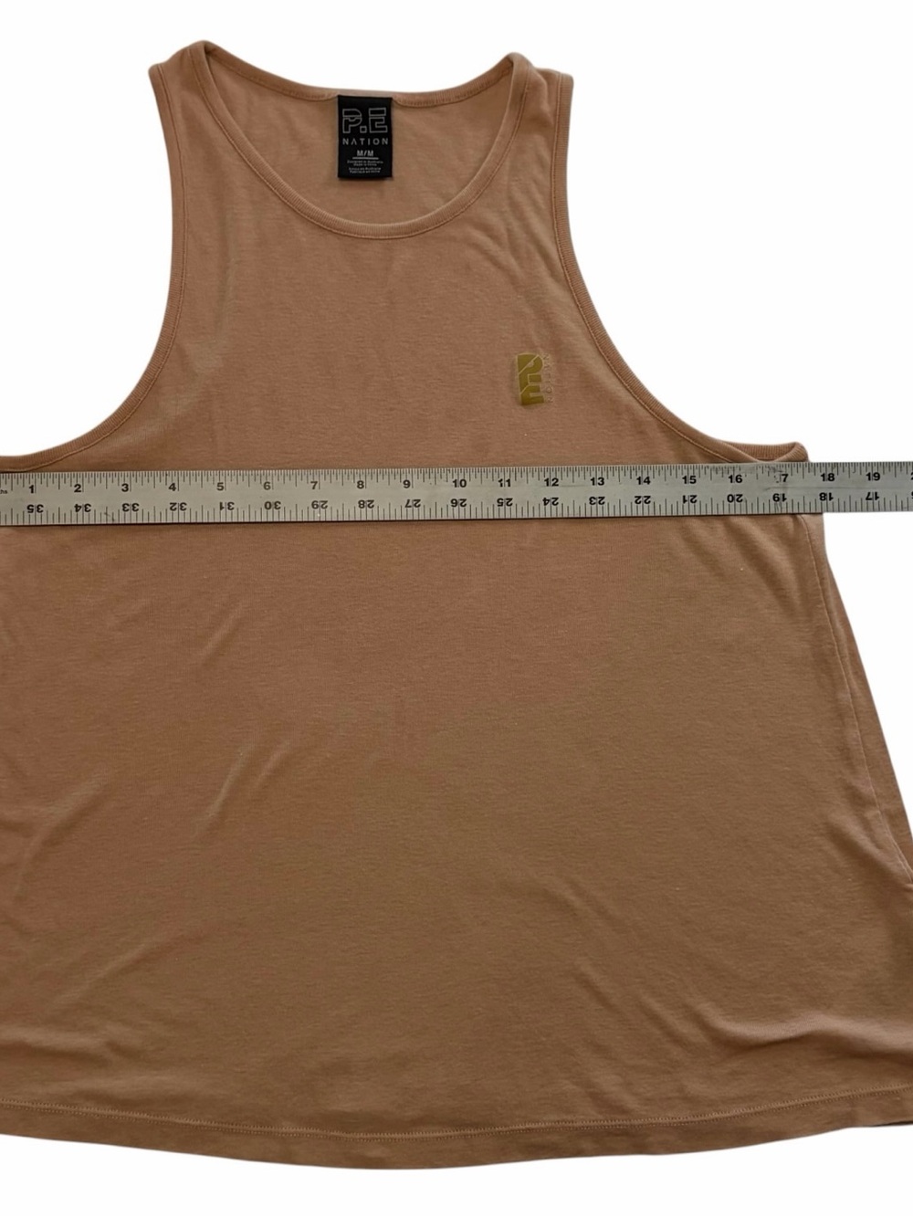P.E Nation Neutral Tan Sleeveless Active Tank Top Size M - Picture 7 of 11